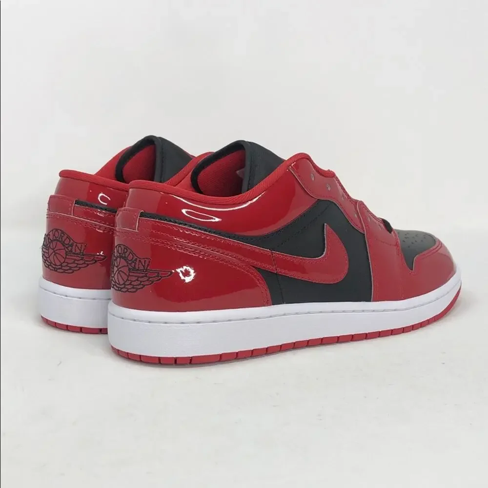 Nike Air Jordan 1 Low SE Patent Bred HV4089-006 Men’s Sneakers - Size 10